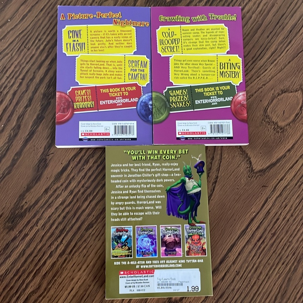 6 Goosebumps Horrorland paperback books - Picture 4 of 4